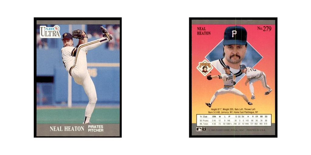 Neal Heaton 1991 Fleer Ultra #279 Baseball Cards Baseball Card NM