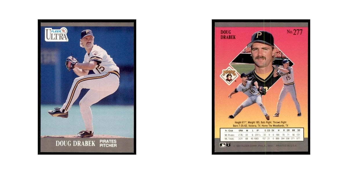 Doug Drabek 1991 Fleer Ultra #277 Baseball Cards Baseball Card NM