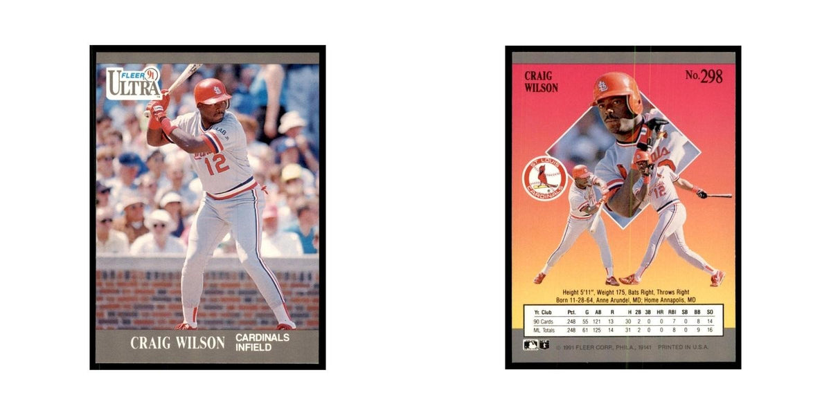 Craig Wilson 1991 Fleer Ultra #298 Baseball Cards Baseball Card NM