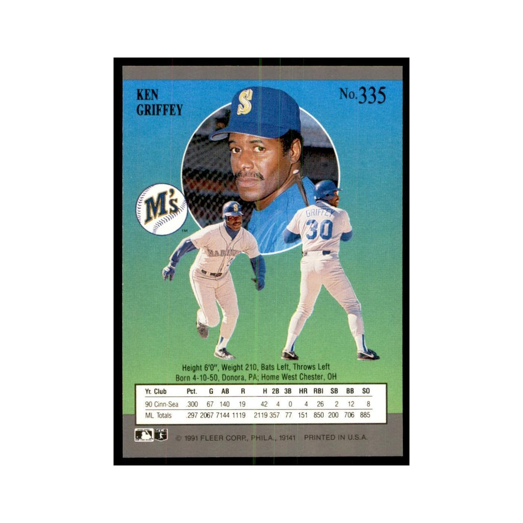 Ken Griffey Sr. 1991 Fleer Ultra #335 Baseball Cards Baseball Card NM