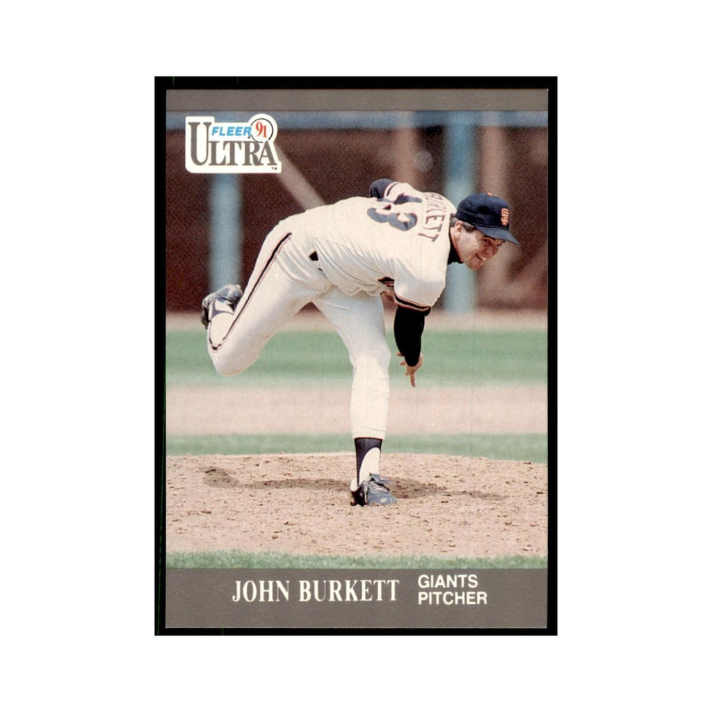 John Burkett 1991 Fleer Ultra #317 Baseball Cards Baseball Card NM