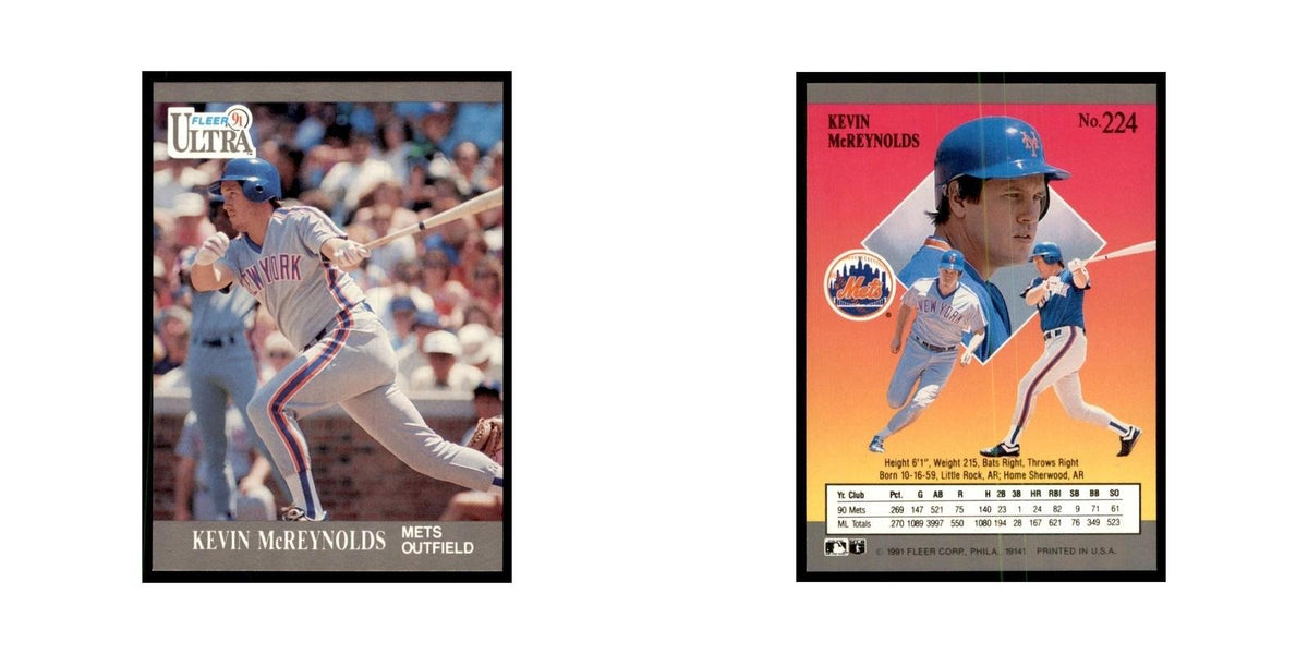 Kevin McReynolds 1991 Fleer Ultra #224 Baseball Cards Baseball Card NM