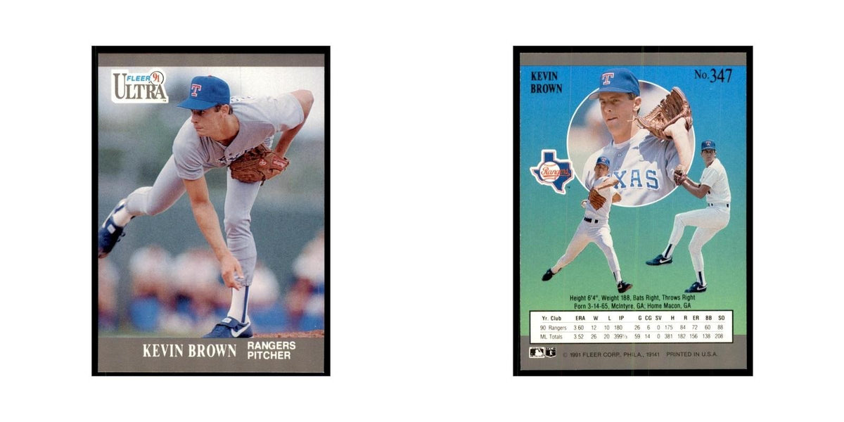 Kevin Brown 1991 Fleer Ultra #347 Baseball Cards Baseball Card NM