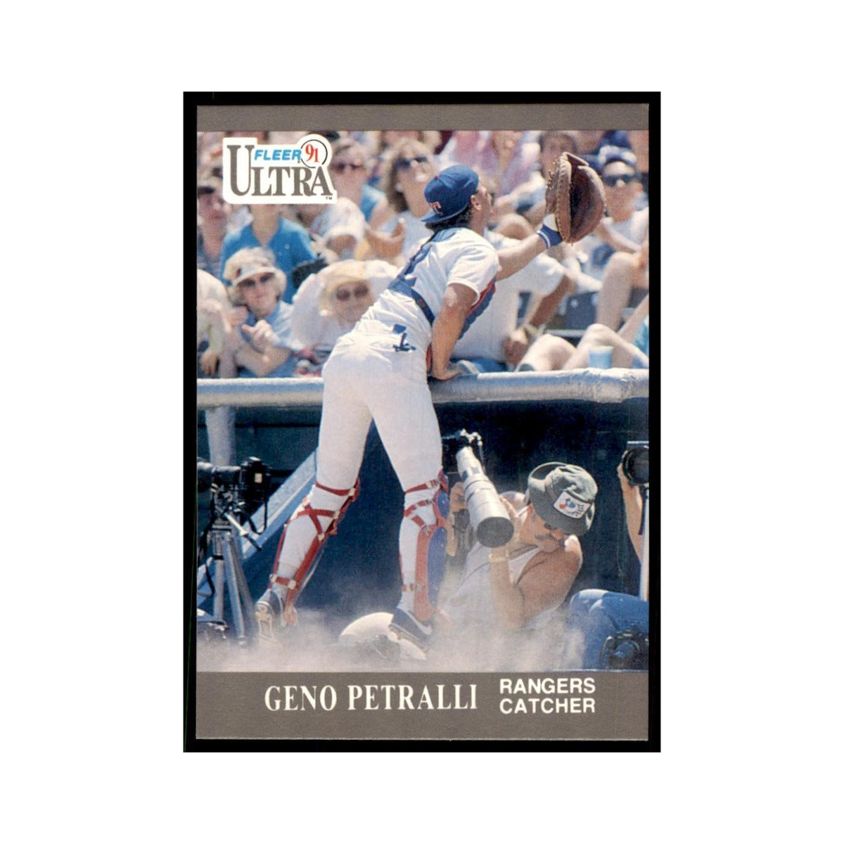 Geno Petralli 1991 Fleer Ultra #351 Baseball Cards Baseball Card NM
