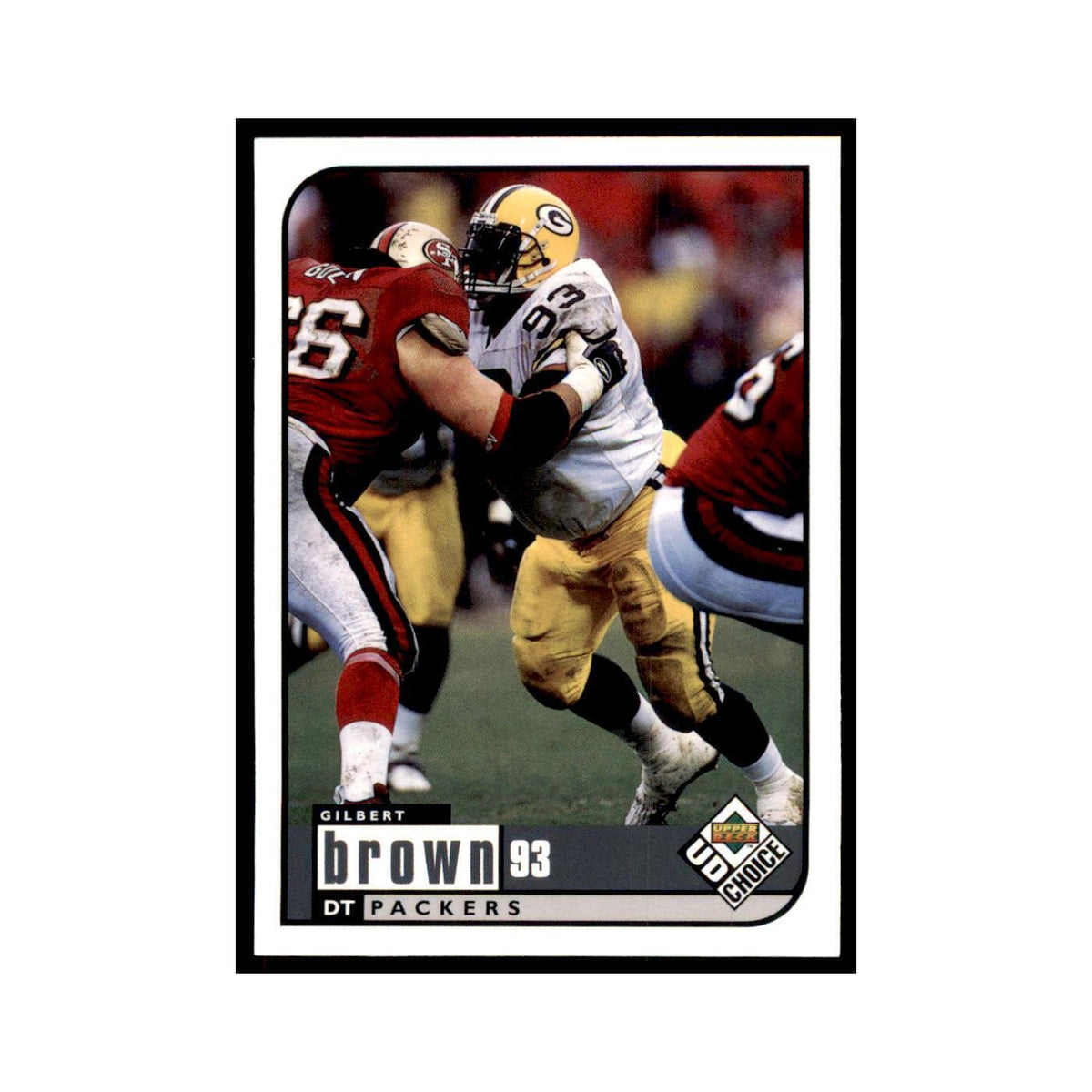 Gilbert Brown 1998 UD Choice #65 Football Cards Football Card NM