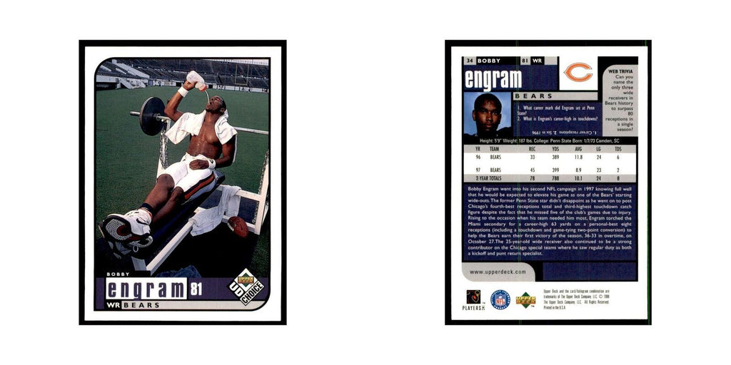 Bobby Engram 1998 UD Choice #34 Football Cards Football Card NM