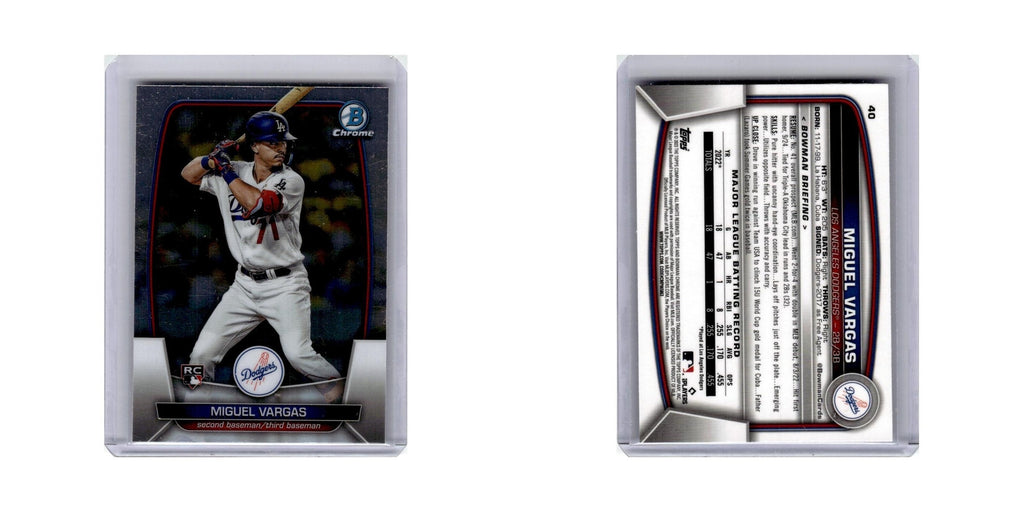 Miguel Vargas Rookie 2023 Bowman Chrome #40 Baseball Card NM