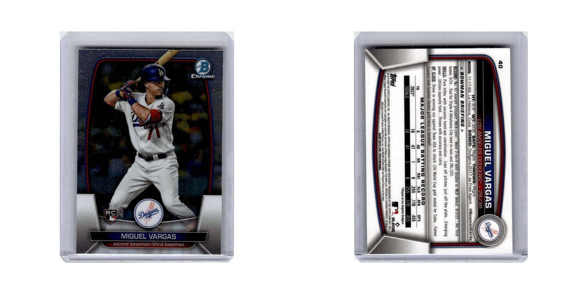 Miguel Vargas Rookie 2023 Bowman Chrome #40 Baseball Card NM