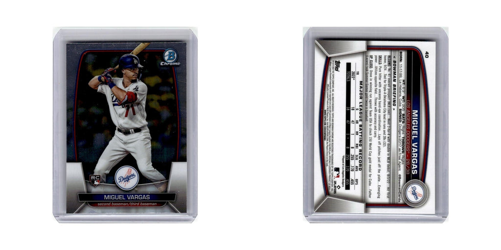 Miguel Vargas Rookie 2023 Bowman Chrome #40 Baseball Card NM
