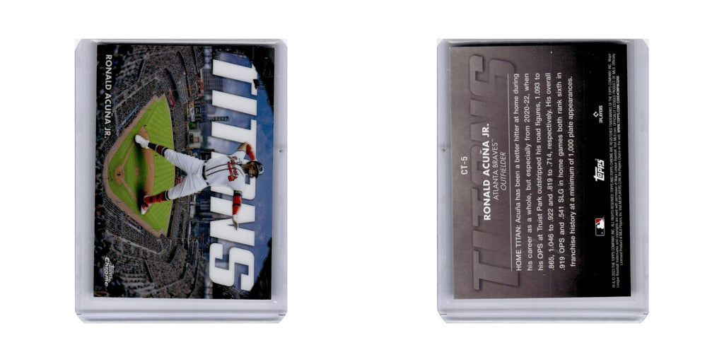 Ronald Acuna Jr. 2023 Topps Chrome Titans #CT-5 Baseball Card NM