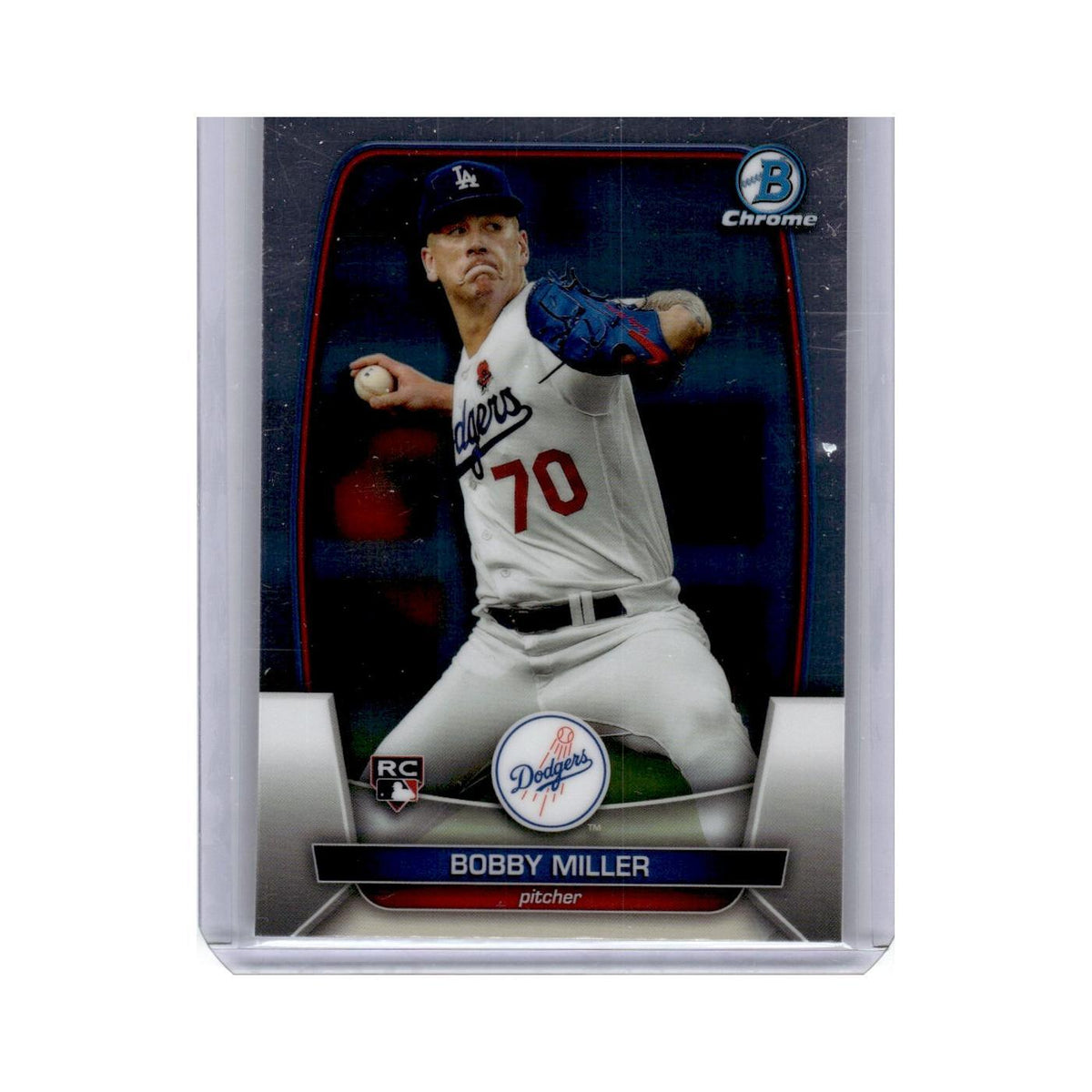Bobby Miller Rookie 2023 Bowman Chrome #7 Baseball Card NM