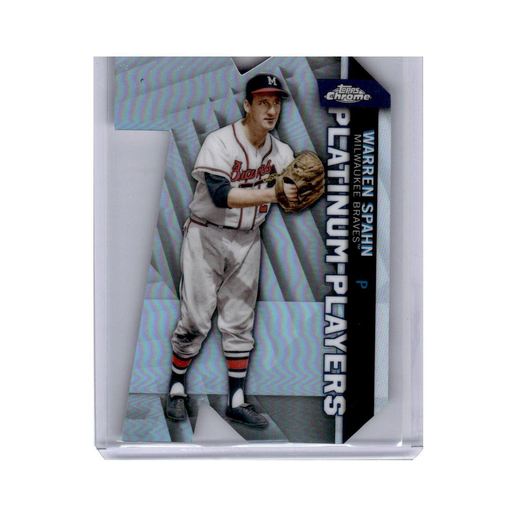 Warren Spahn 2021 Topps Chrome Platinum Player Die Cut #CPDC-40 Baseball Card NM