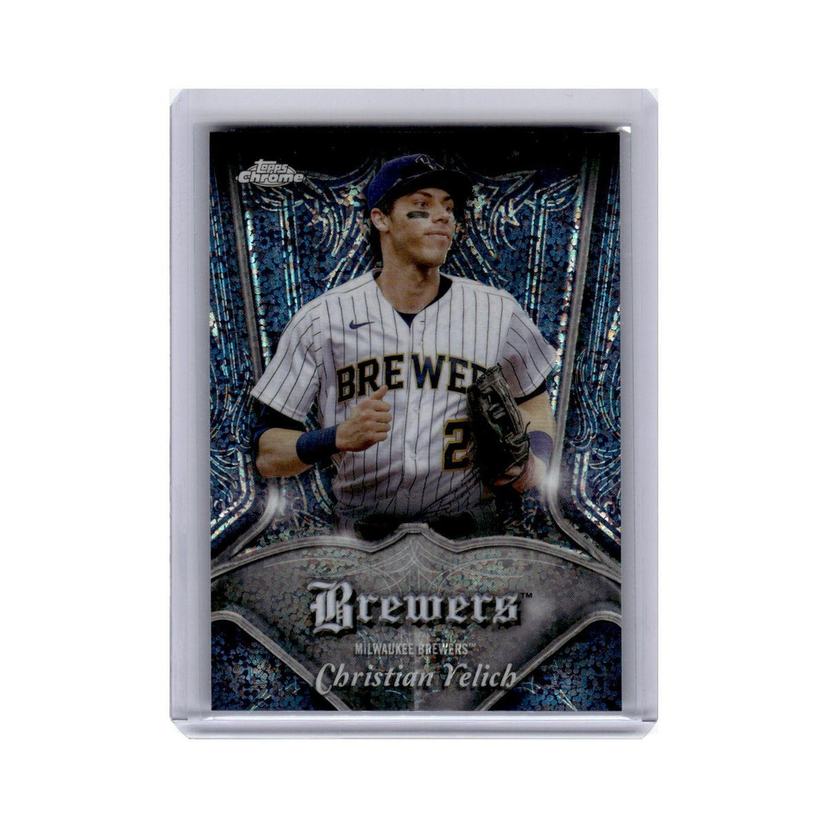 Christian Yelich 2022 Topps Chrome #P-5 Baseball Card NM