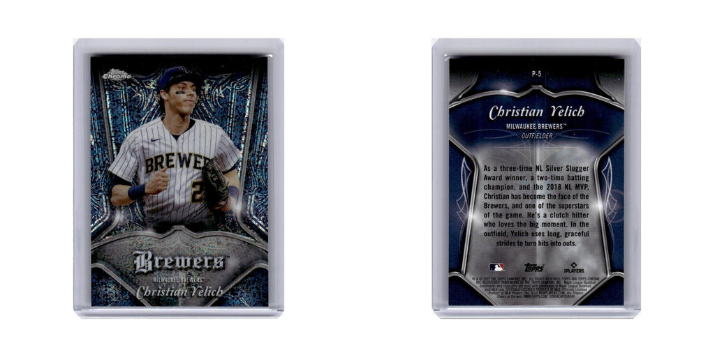 Christian Yelich 2022 Topps Chrome #P-5 Baseball Card NM
