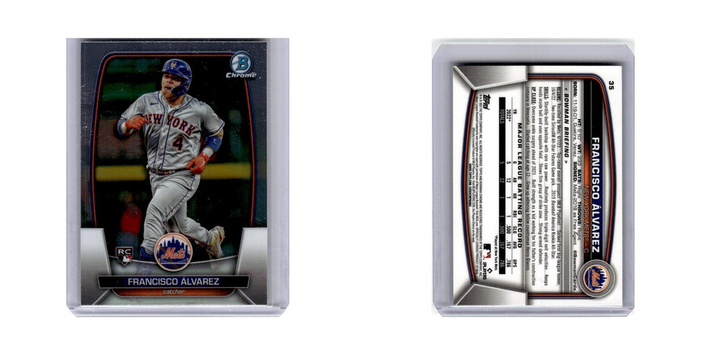 Francisco Alvarez Rookie 2023 Bowman Chrome #35 Baseball Card NM
