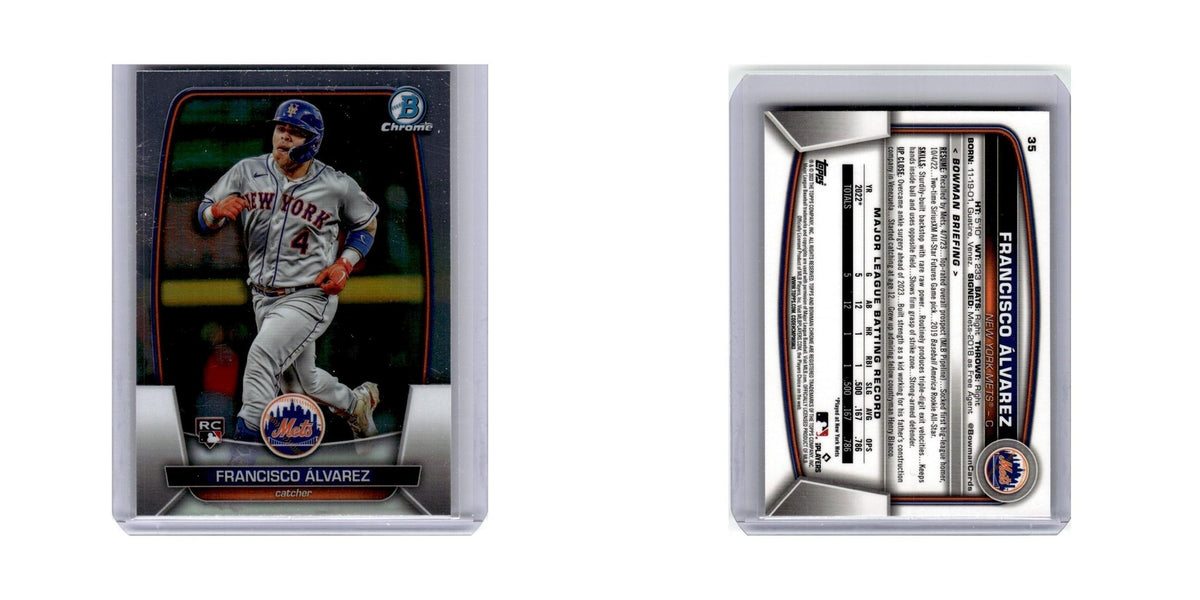 Francisco Alvarez Rookie 2023 Bowman Chrome #35 Baseball Card NM