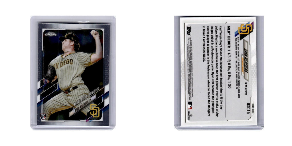 Ryan Weathers 2021 Topps Chrome Update #USC15 Baseball Card NM