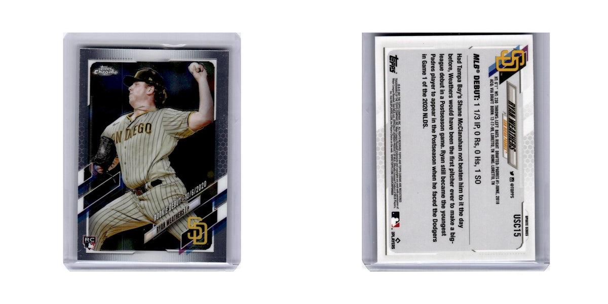 Ryan Weathers 2021 Topps Chrome Update #USC15 Baseball Card NM