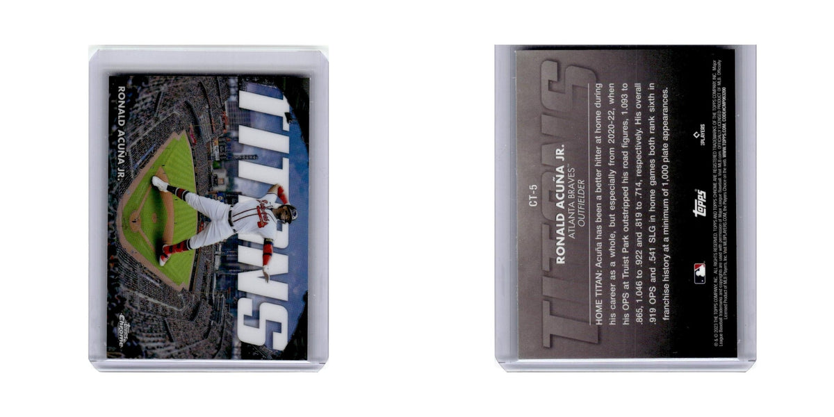 Ronald Acuna Jr. 2023 Topps Chrome Titans #CT-5 Baseball Card NM