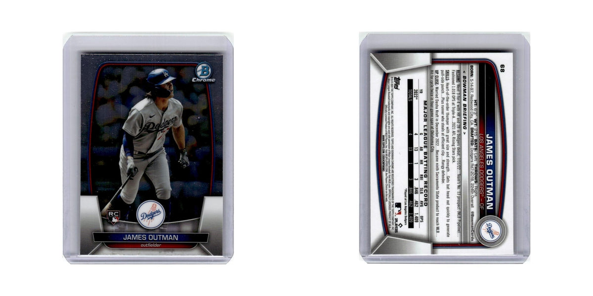 James Outman Rookie 2023 Bowman Chrome #68 Baseball Card NM
