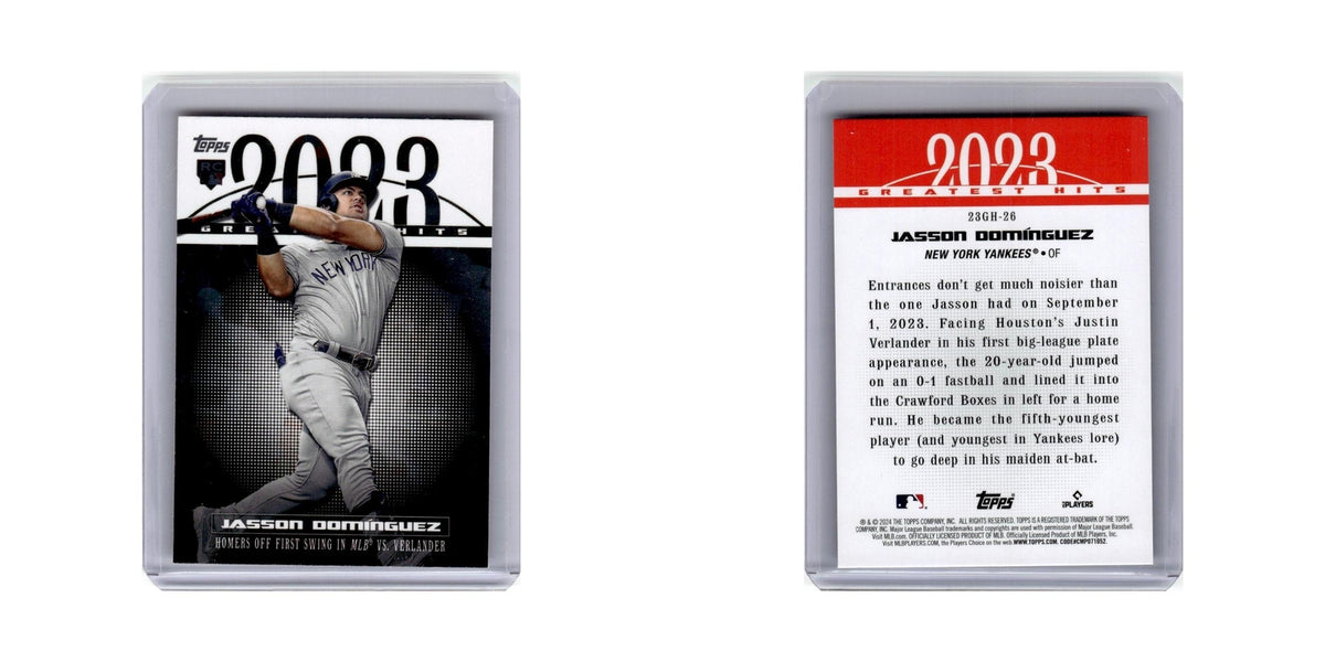 Jasson Dominguez 2024 Topps Greatest Hits #23GH-26 Baseball Card NM