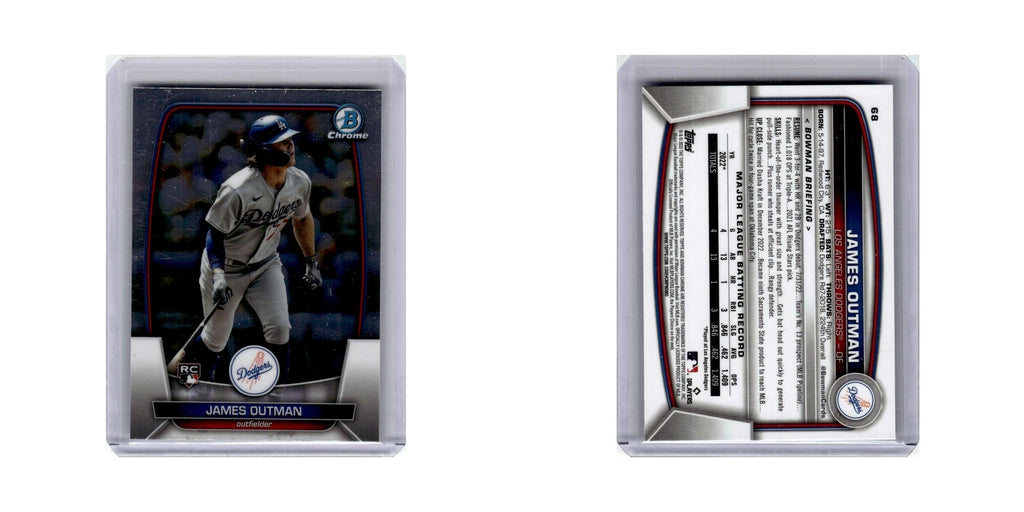 James Outman Rookie 2023 Bowman Chrome #68 Baseball Card NM