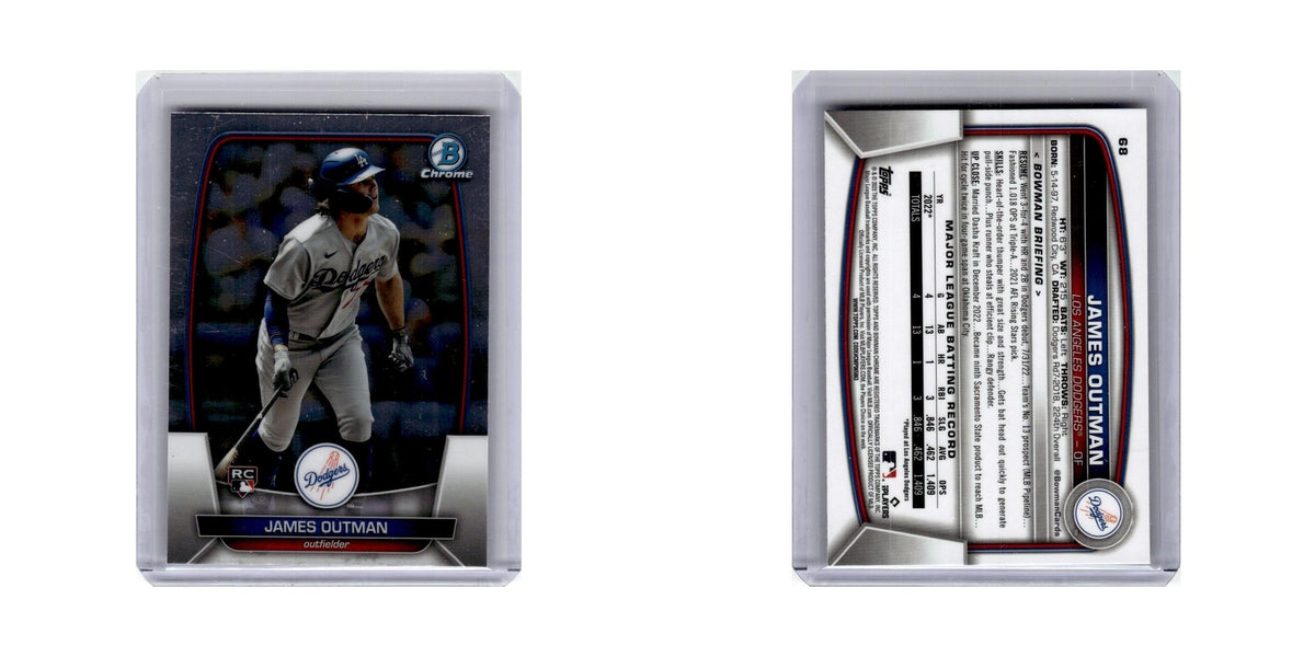 James Outman Rookie 2023 Bowman Chrome #68 Baseball Card NM