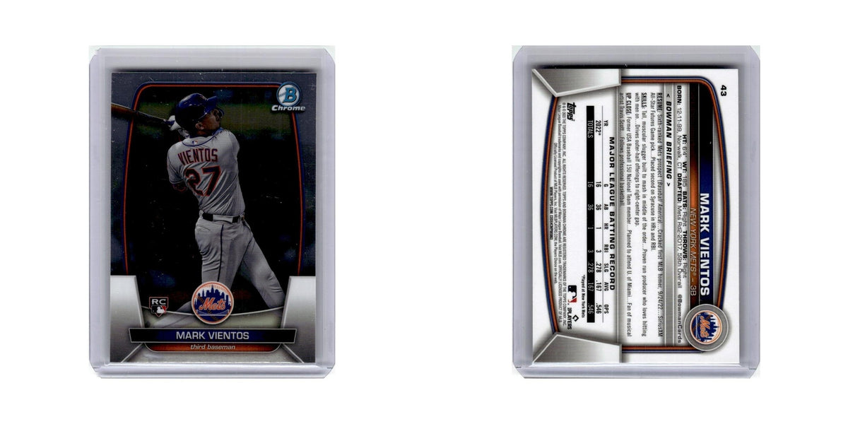 Mark Vientos Rookie 2023 Bowman Chrome #43 Baseball Card NM