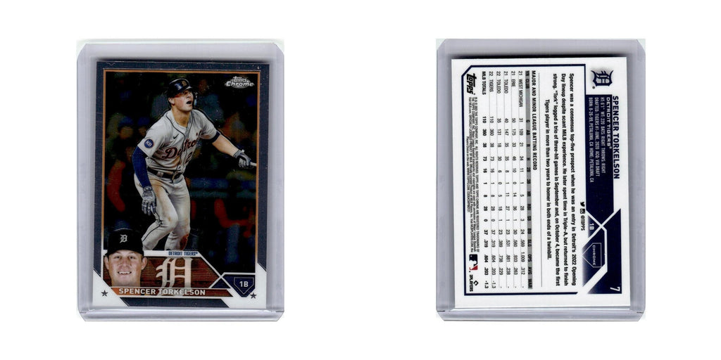Spencer Torkelson 2023 Topps Chrome #7 Baseball Card NM