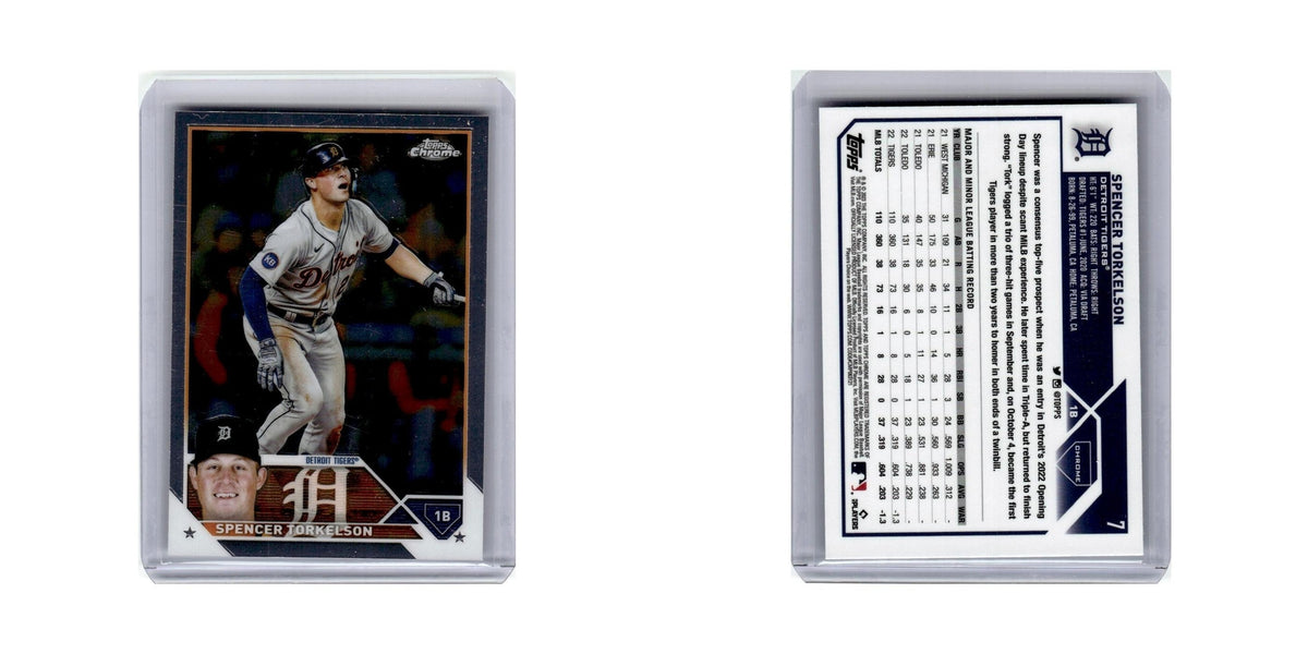 Spencer Torkelson 2023 Topps Chrome #7 Baseball Card NM