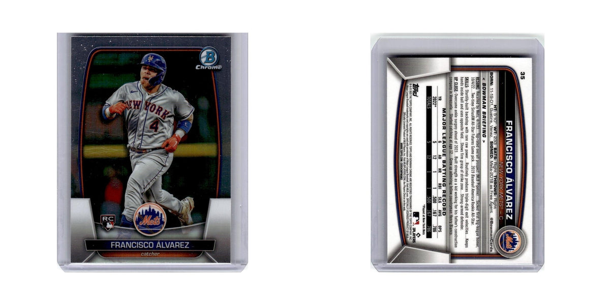 Francisco Alvarez Rookie 2023 Bowman Chrome #35 Baseball Card NM