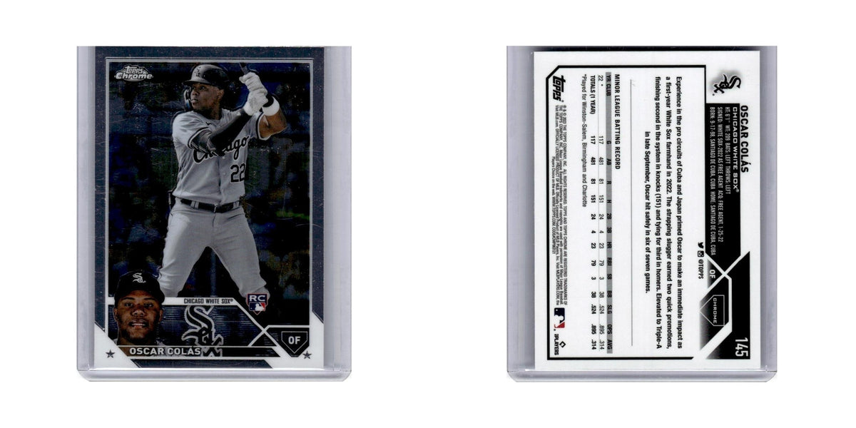Oscar Colas Rookie 2023 Topps Chrome #145 Baseball Card NM