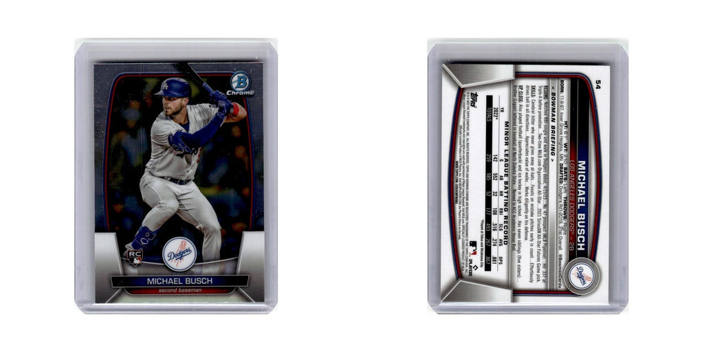 Michael Busch Rookie 2023 Bowman Chrome #54 Baseball Card NM