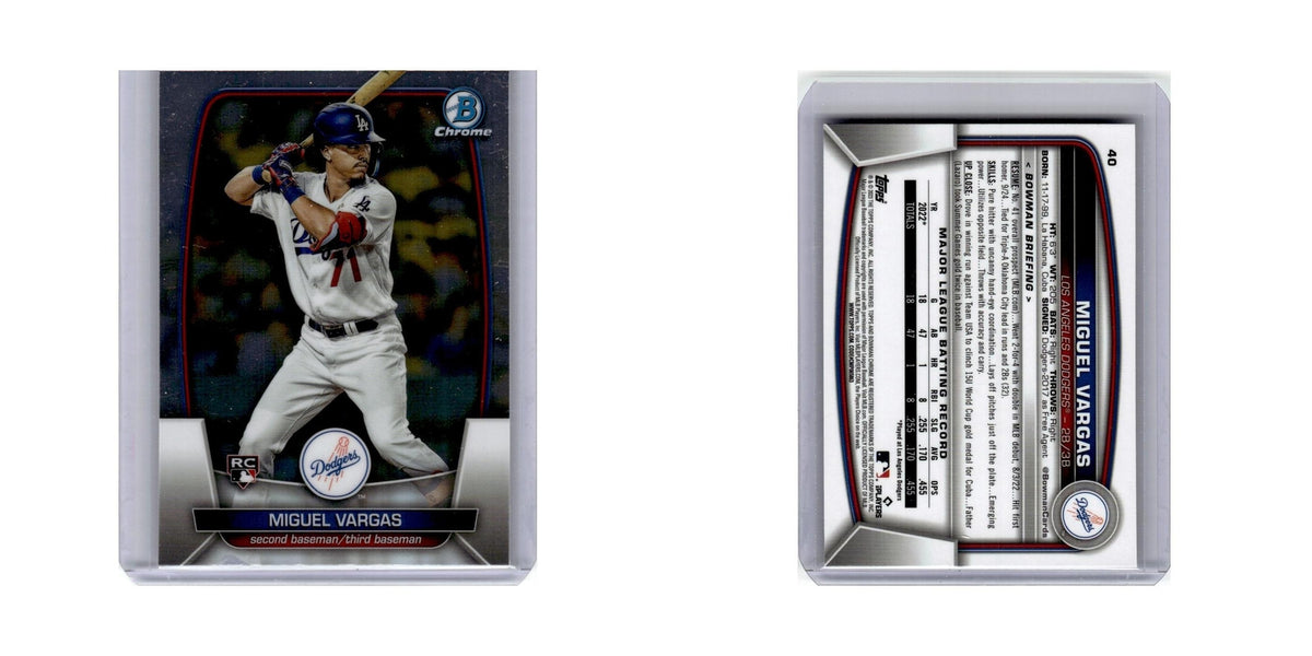 Miguel Vargas Rookie 2023 Bowman Chrome #40 Baseball Card NM