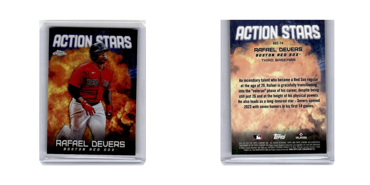Rafael Devers 2023 Topps Chrome Action Stars #ASC-14 Baseball Card NM