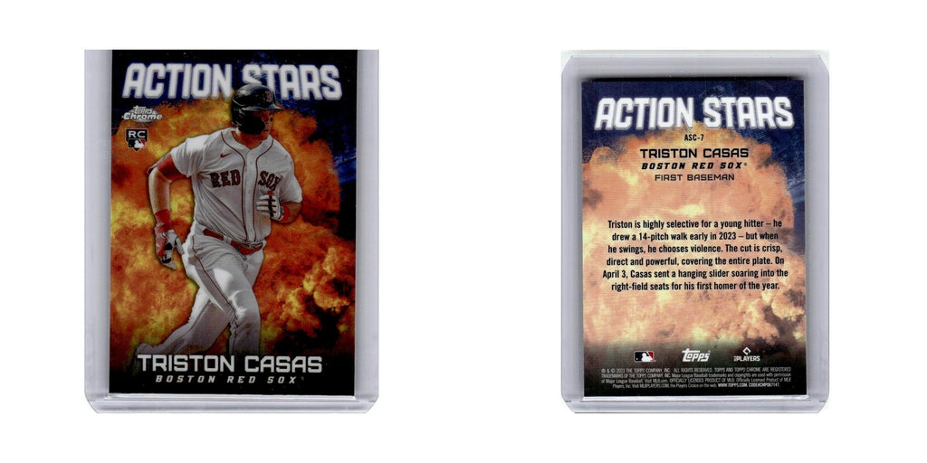Triston Casas 2023 Topps Chrome Action Stars #ASC-7 Baseball Card NM