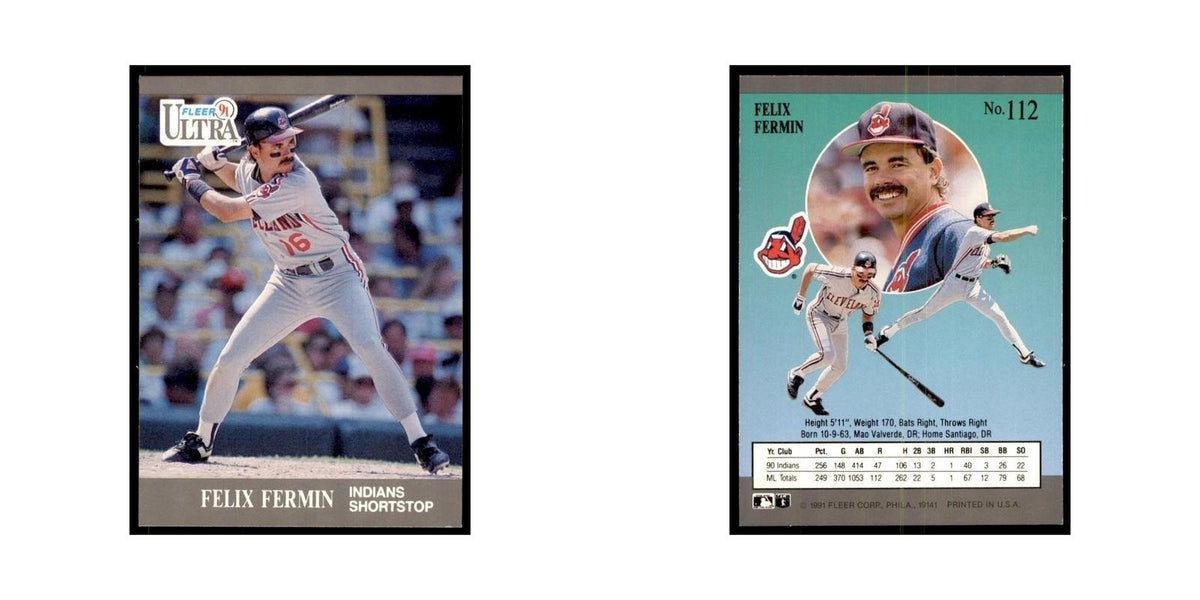 Felix Fermin 1991 Fleer Ultra #112 Baseball Cards Baseball Card NM