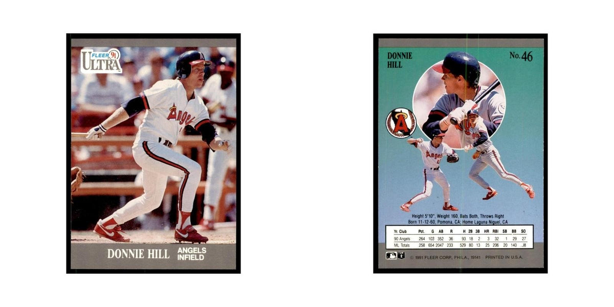 Donnie Hill 1991 Fleer Ultra #46 Baseball Cards Baseball Card NM