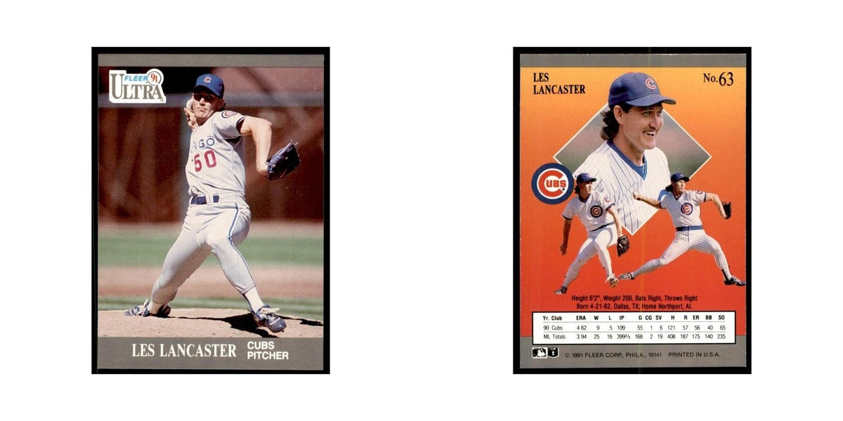 Les Lancaster 1991 Fleer Ultra #63 Baseball Cards Baseball Card NM
