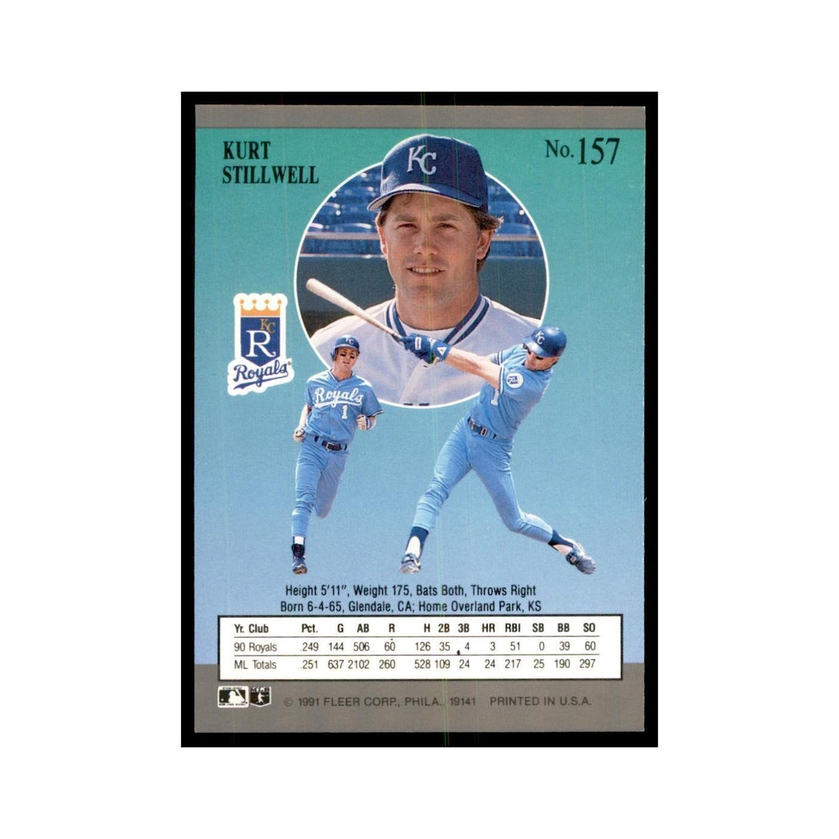 Kurt Stillwell 1991 Fleer Ultra #157 Baseball Cards Baseball Card NM