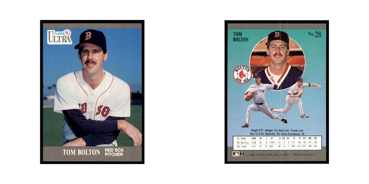 Tom Bolton 1991 Fleer Ultra #28 Baseball Cards Baseball Card NM