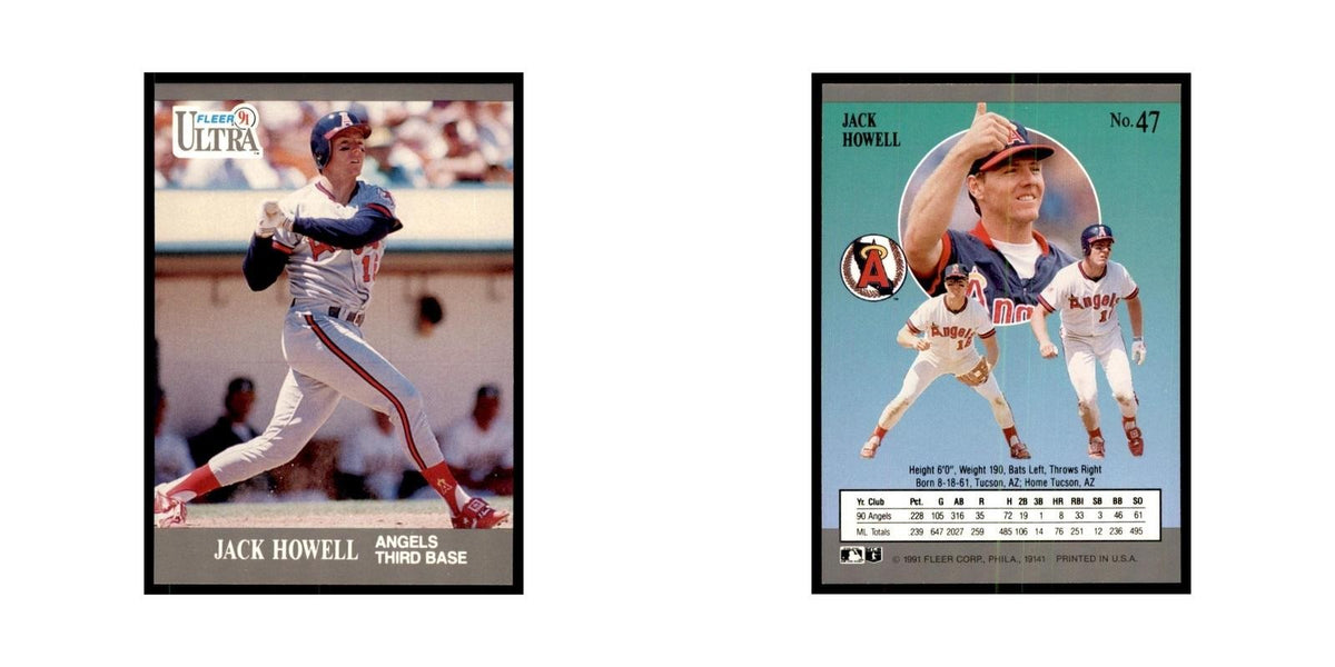 Jack Howell 1991 Fleer Ultra #47 Baseball Cards Baseball Card NM