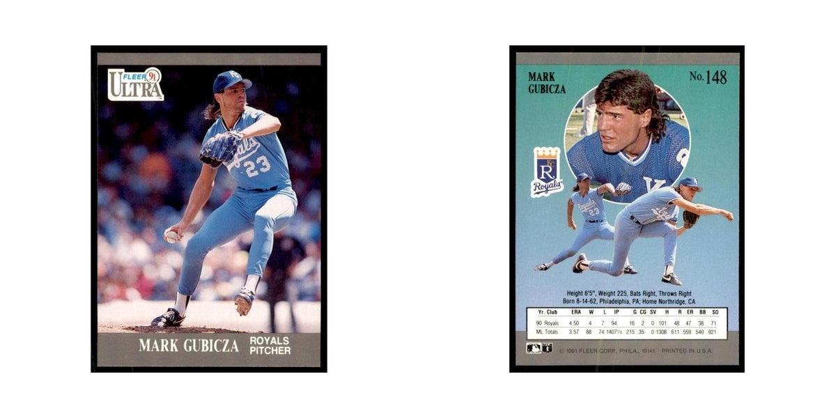 Mark Gubicza 1991 Fleer Ultra #148 Baseball Cards Baseball Card NM
