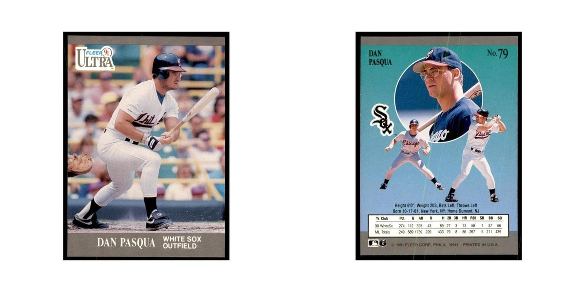 Dan Pasqua 1991 Fleer Ultra #79 Baseball Cards Baseball Card NM