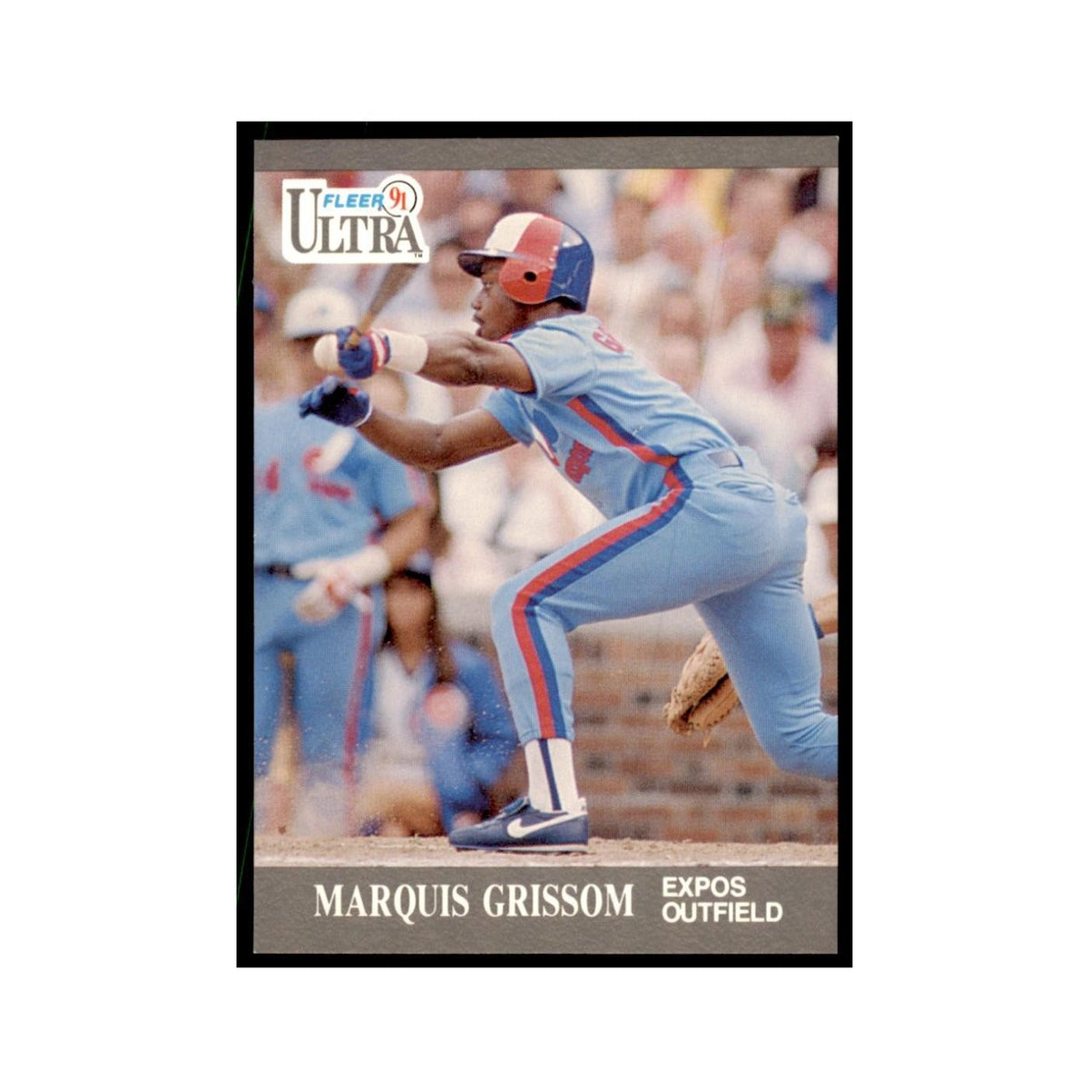 Marquis Grissom 1991 Fleer Ultra #204 Baseball Cards Baseball Card NM