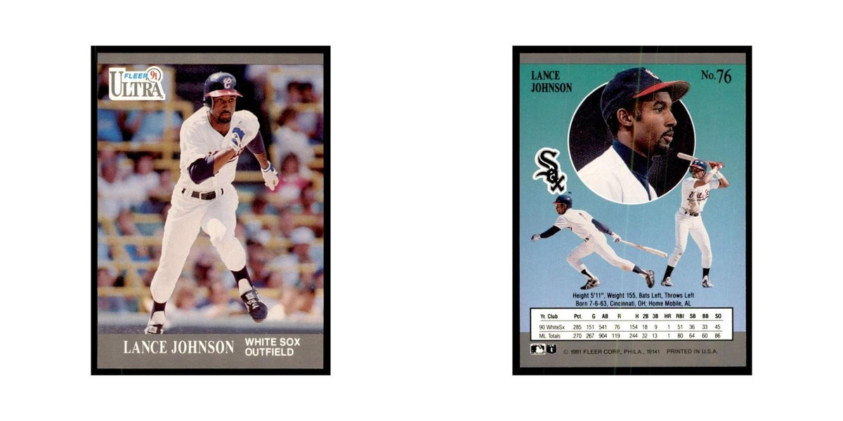 Lance Johnson 1991 Fleer Ultra #76 Baseball Cards Baseball Card NM