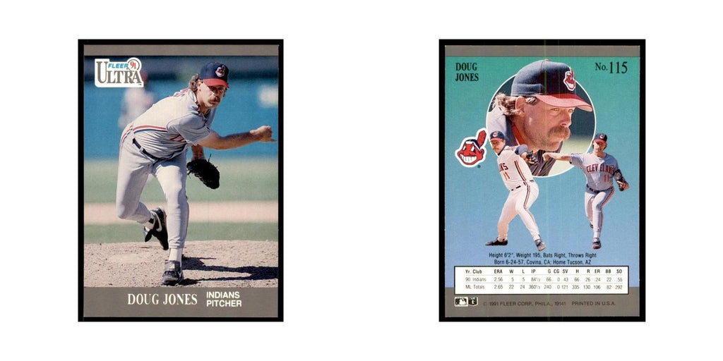 Doug Jones 1991 Fleer Ultra #115 Baseball Cards Baseball Card NM