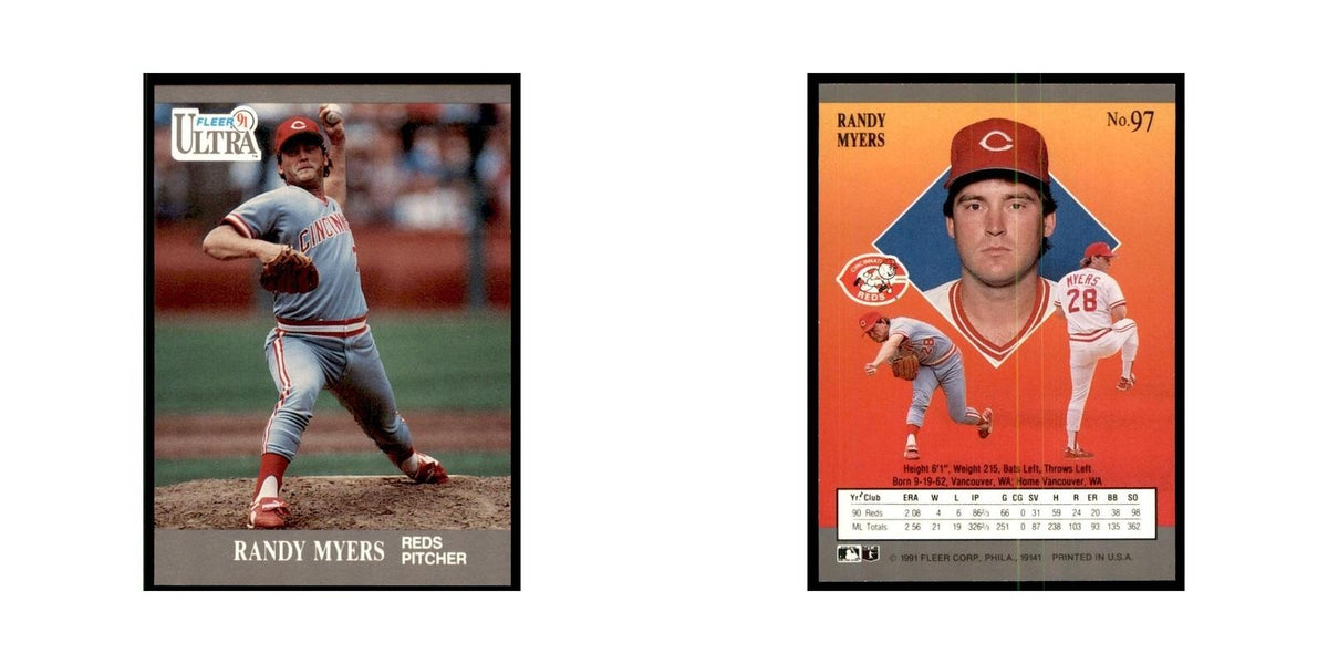 Randy Myers 1991 Fleer Ultra #97 Baseball Cards Baseball Card NM