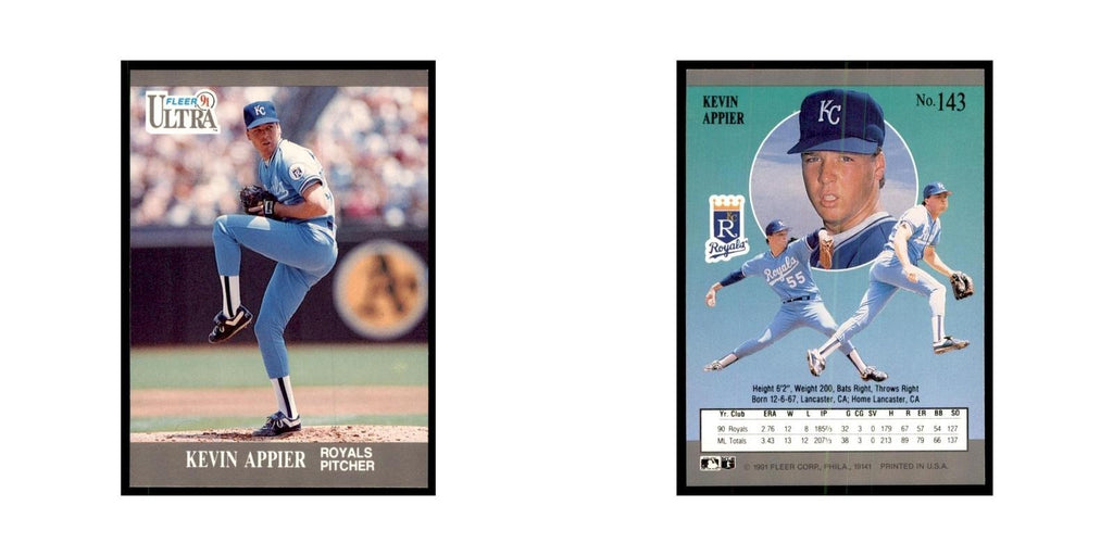 Kevin Appier 1991 Fleer Ultra #143 Baseball Cards Baseball Card NM