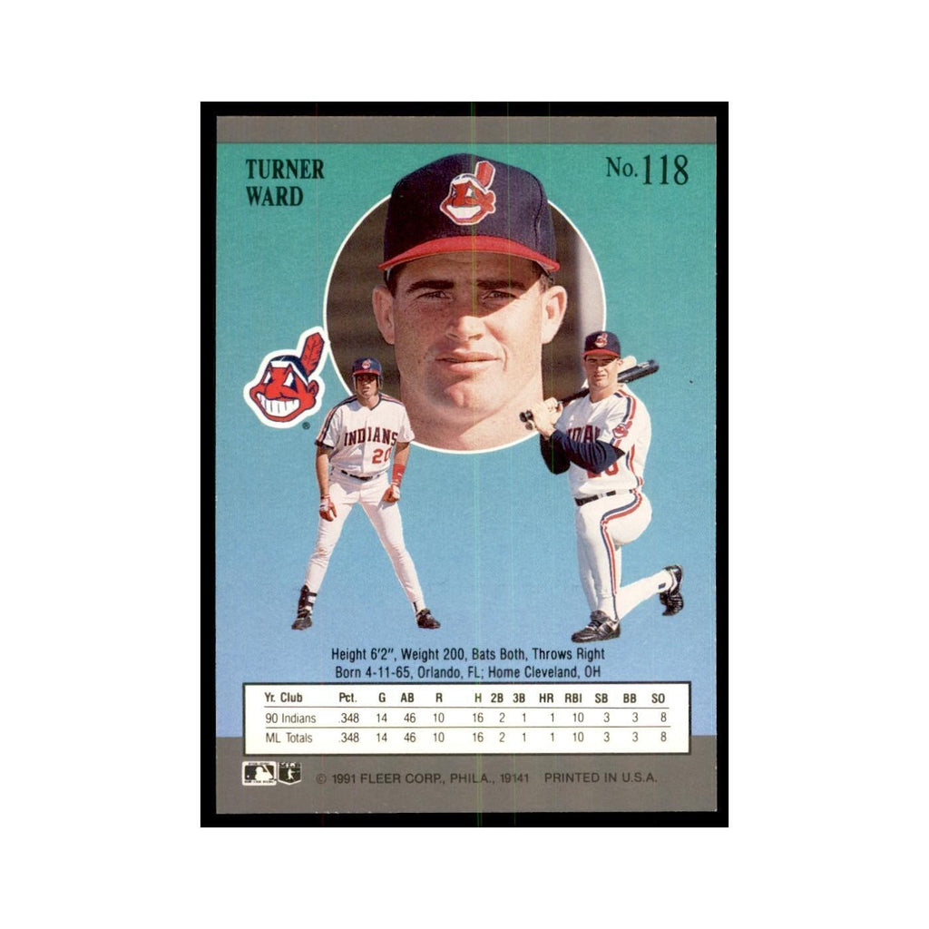 Turner Ward 1991 Fleer Ultra #118 Baseball Cards Baseball Card NM